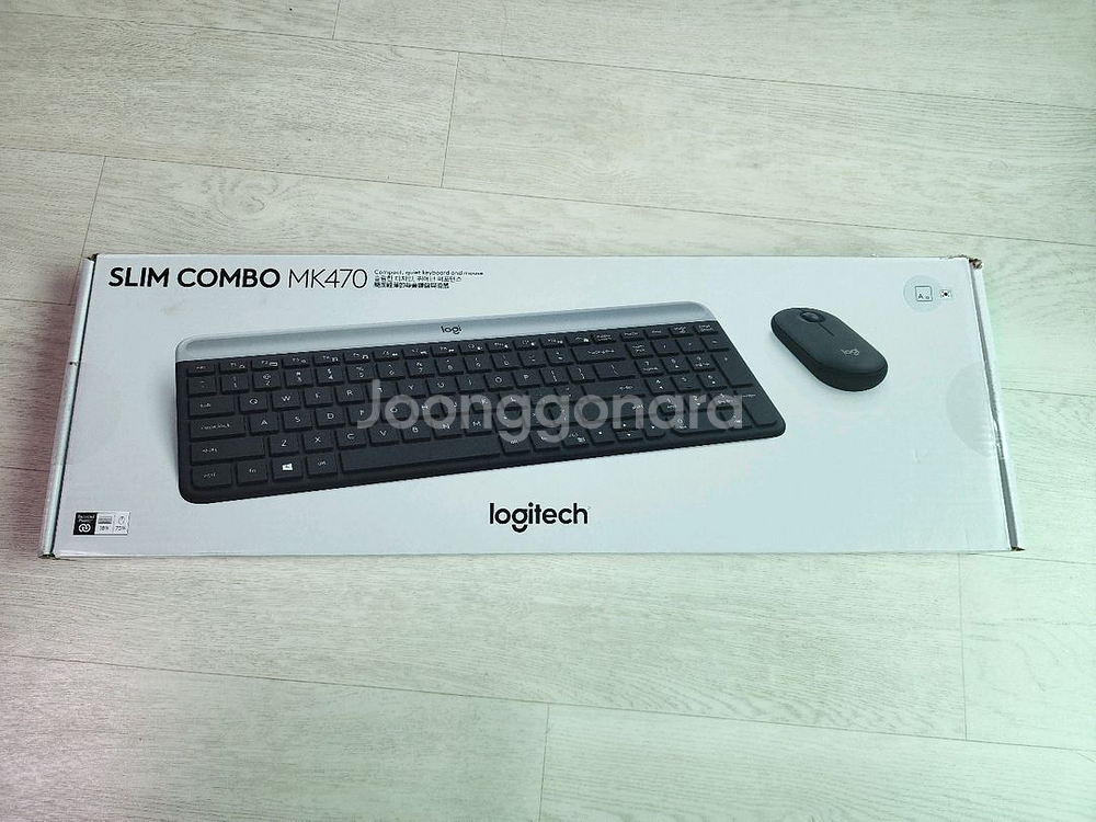 로지텍 SLIM COMBO MK470 새것,한글각인--0