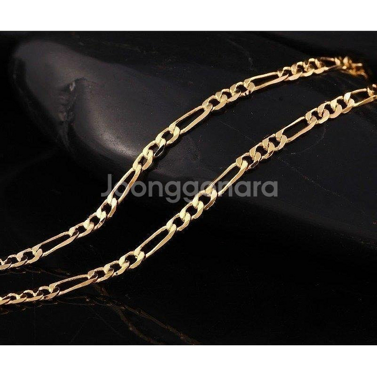 새 18K GF 61cm 24인치 짜임 실 목걸이 체인--0