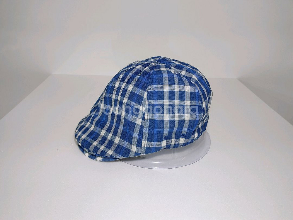 DAKS GOLF 닥스 블루톤 체크디자인 헌팅캡--0