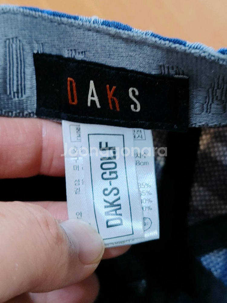 DAKS GOLF 닥스 블루톤 체크디자인 헌팅캡--5