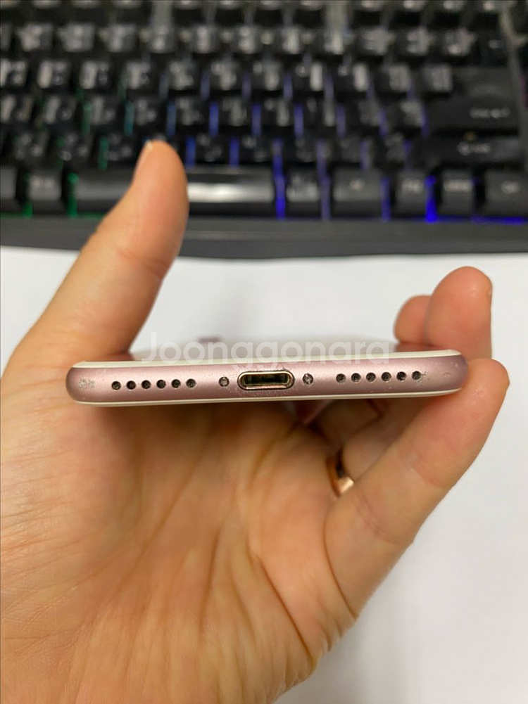 아이폰7 로즈골드 액정SS급 128GB 배터리100%--6
