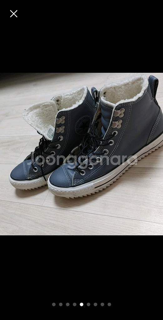 컨버스올스탑 하이탑^내부양털상태좋음--4