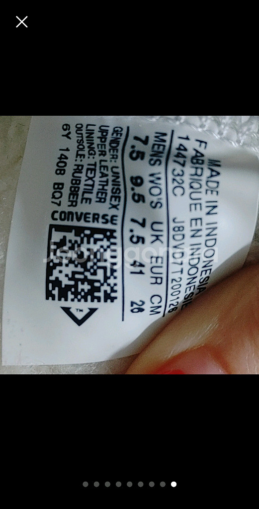 컨버스올스탑 하이탑^내부양털상태좋음--8