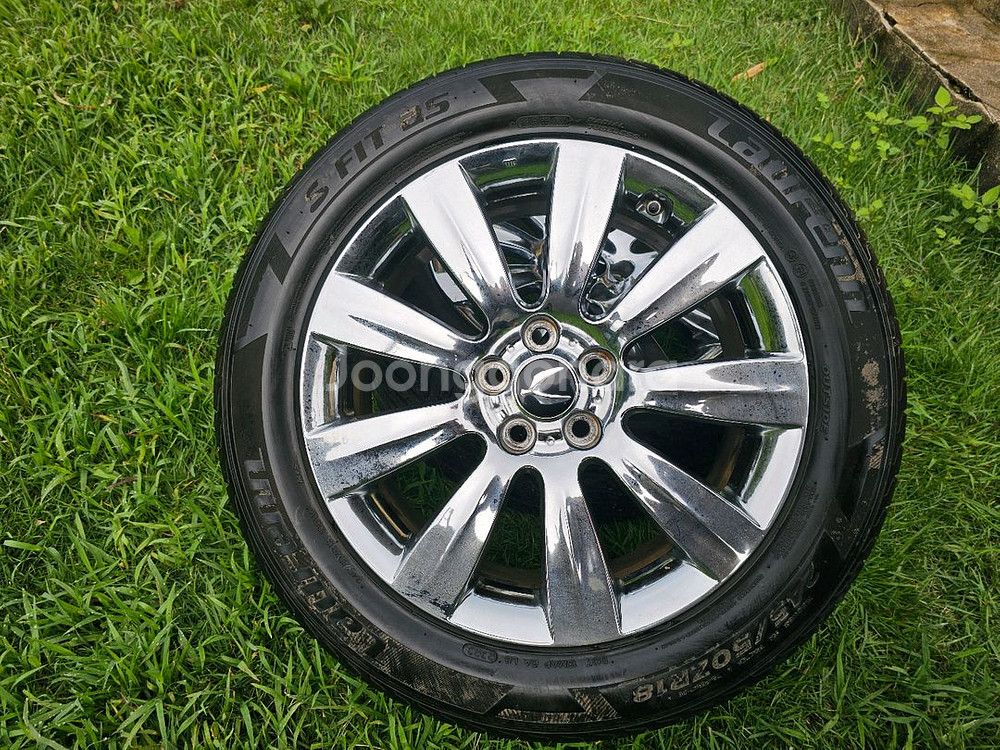 에쿠스 크롬 18인치 휠타이어 4개 245-50-18--2