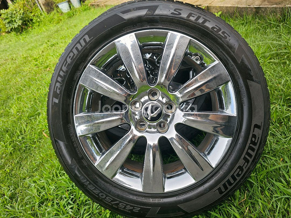 에쿠스 크롬 18인치 휠타이어 4개 245-50-18--6