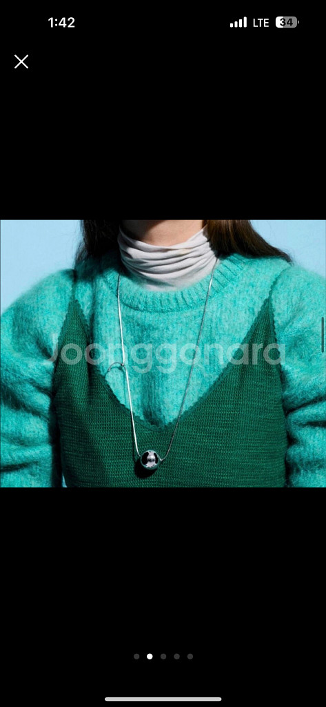 먼데이에디션 MONDAY EDITION드롭 네크리스--1