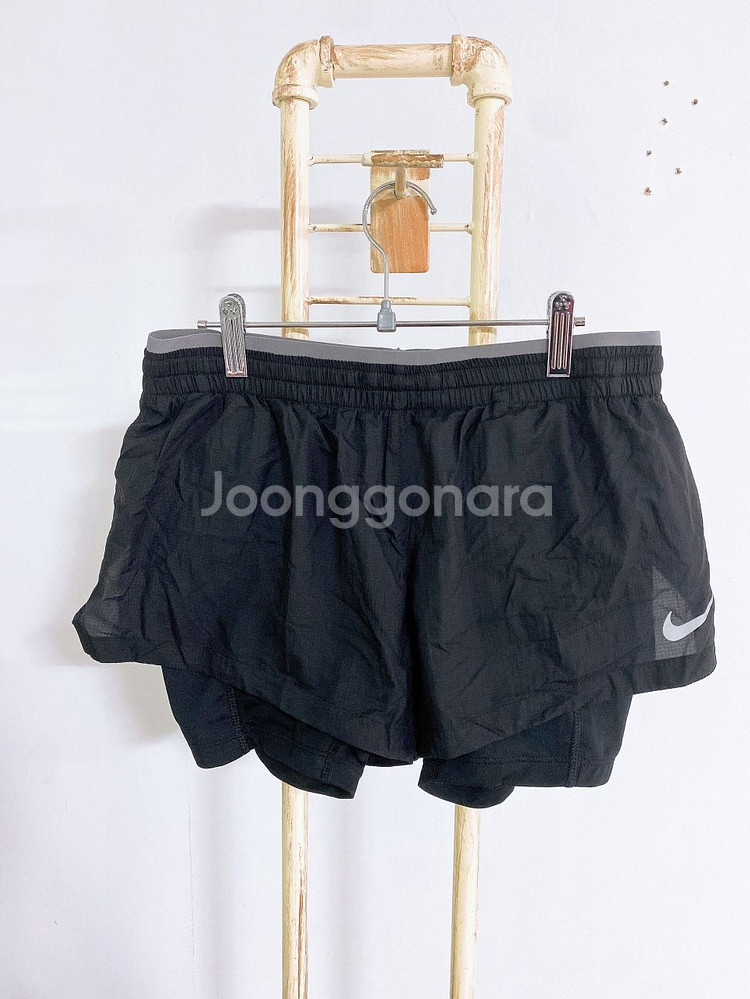 (여성26~27)나이키허리밴딩레깅스배색이중핫팬츠--0
