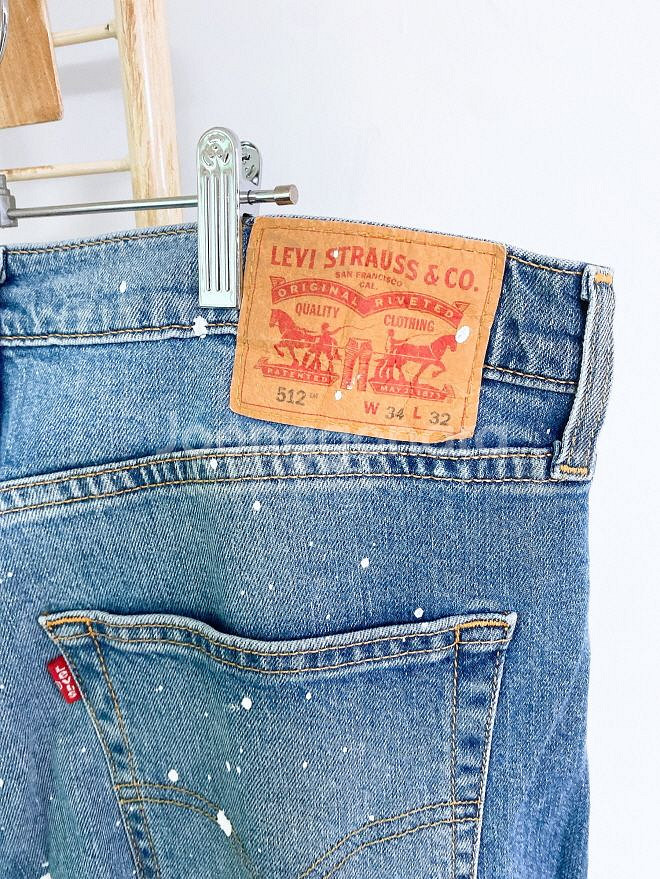 (남성33)리바이스512페인팅청바지--3