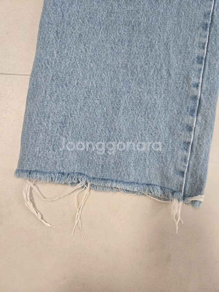 zara 자라 연청 스트레이트 데님 / 일자핏 청바지--2