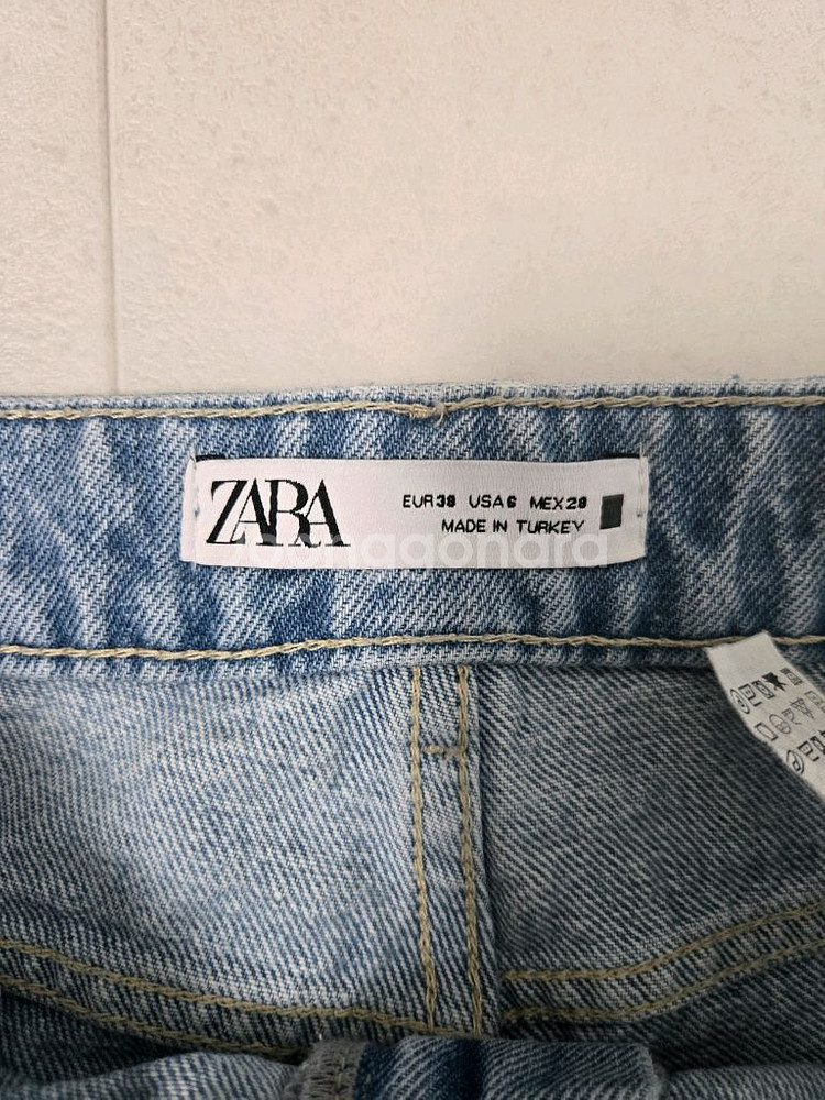 zara 자라 연청 스트레이트 데님 / 일자핏 청바지--3