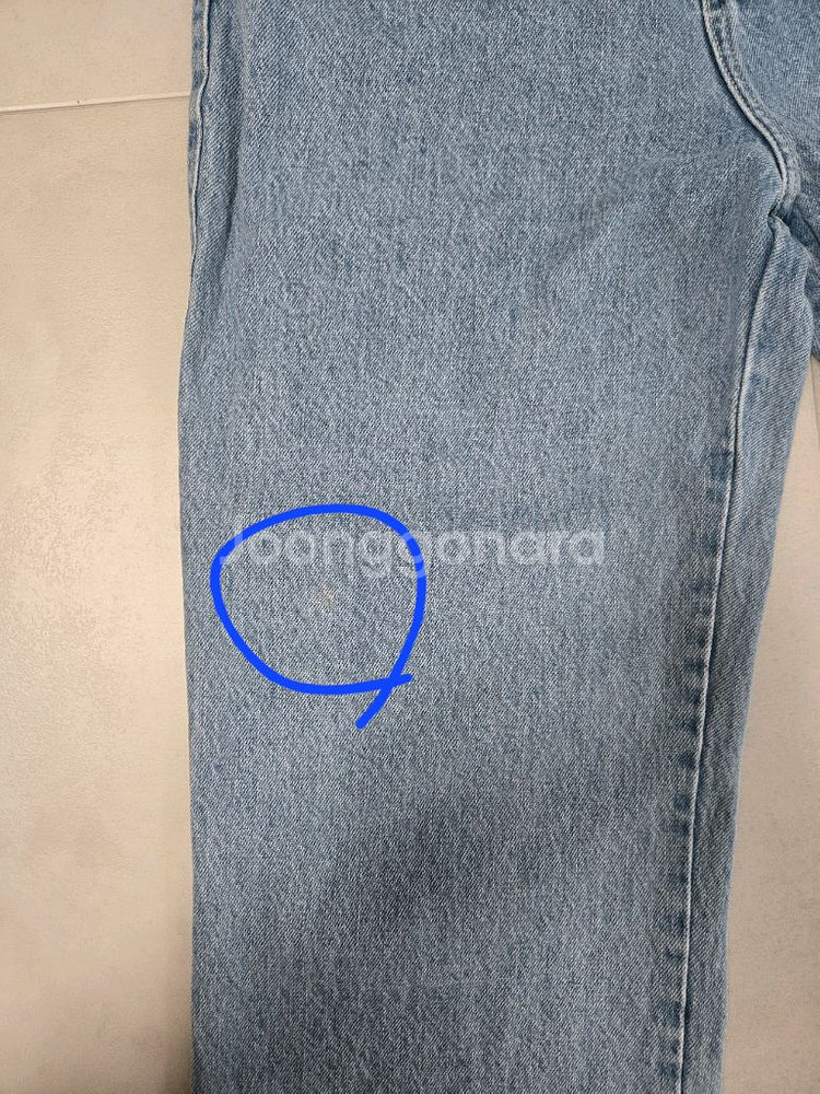 zara 자라 연청 스트레이트 데님 / 일자핏 청바지--5