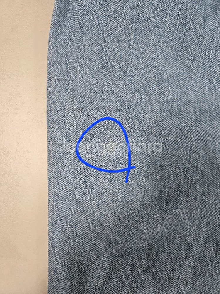 zara 자라 연청 스트레이트 데님 / 일자핏 청바지--6