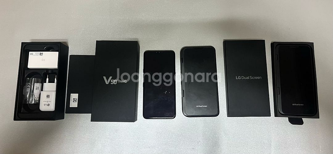 Lg v50 풀박스,듀얼스크린 2개,풀박스모든 기능정상--0