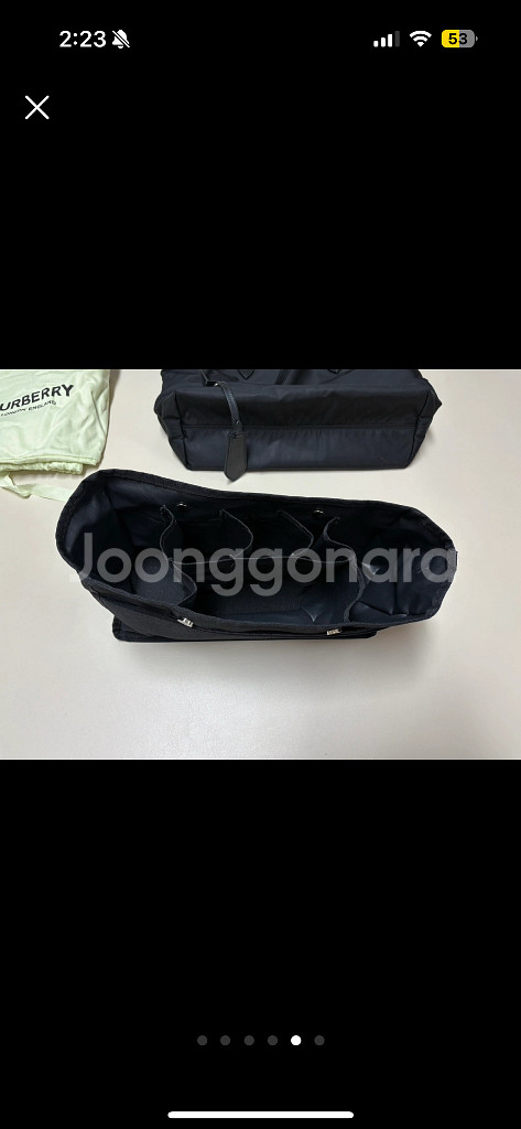 버버리 블랙 가방 숄더백 / 명품 기저귀 가방--4