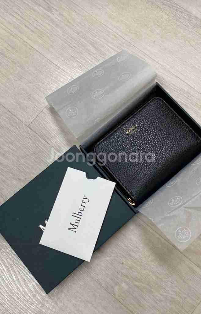 멀버리 블랙 지퍼지갑, 명품 지갑--0