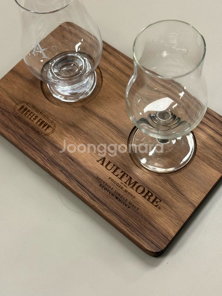 테이스팅 글라스 우드 트레이 핸드메이드--0