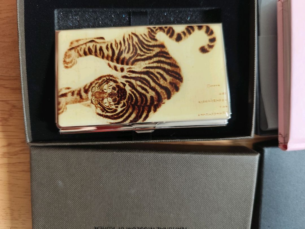 새상품) 국립중앙박물관 호랑이 명함집 유선 노트 양장--4