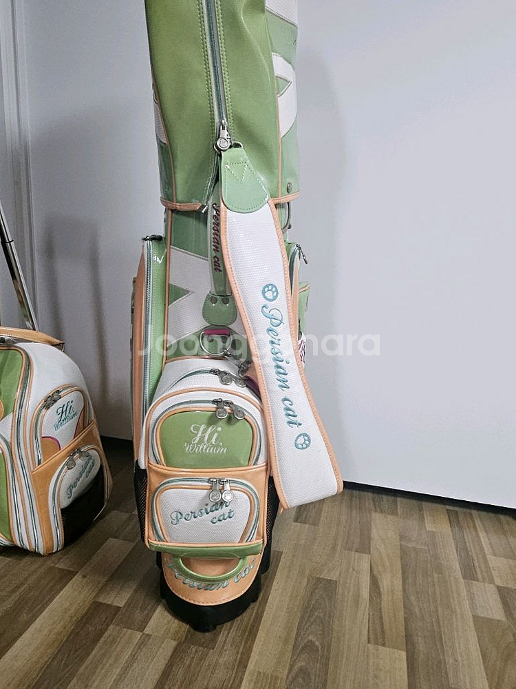 페르시안캣 여성 캐디백, 보스턴백, 파우치 3세트--1