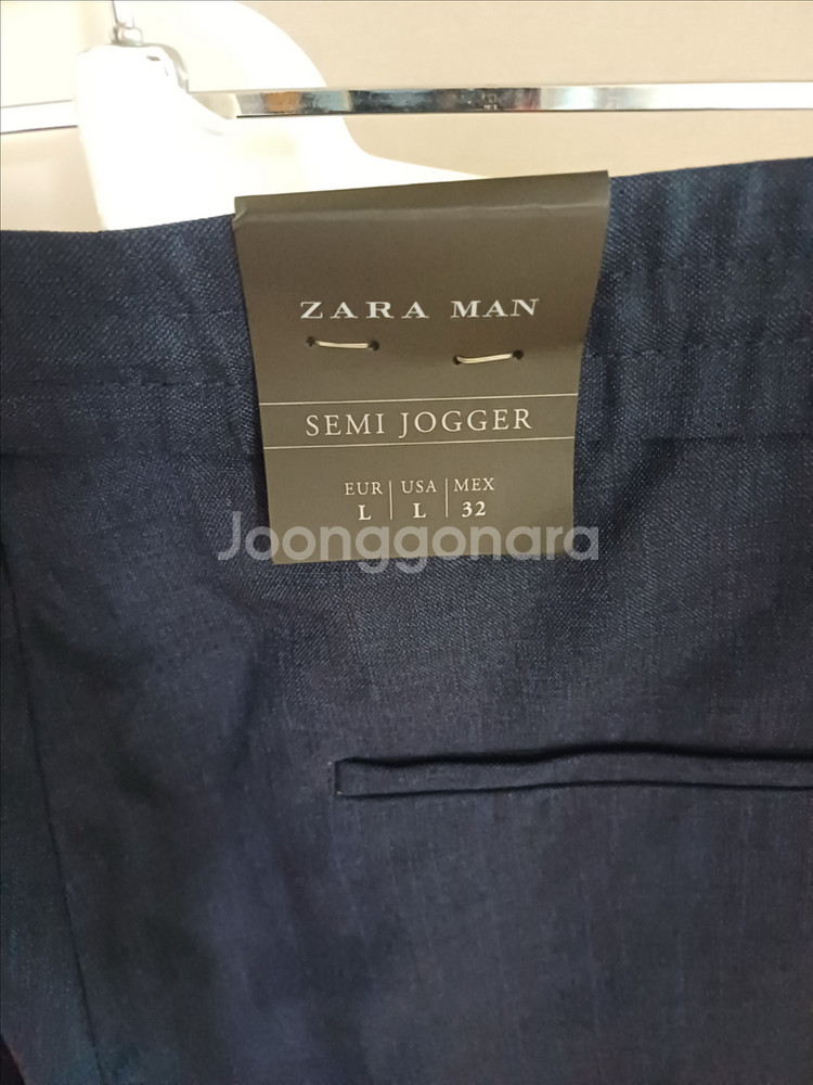 자라맨 ZARA MAN 세미 조거 바지 L--2