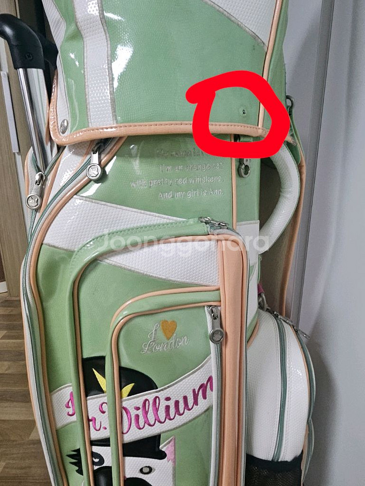 페르시안캣 여성 캐디백, 보스턴백, 파우치 3세트--5