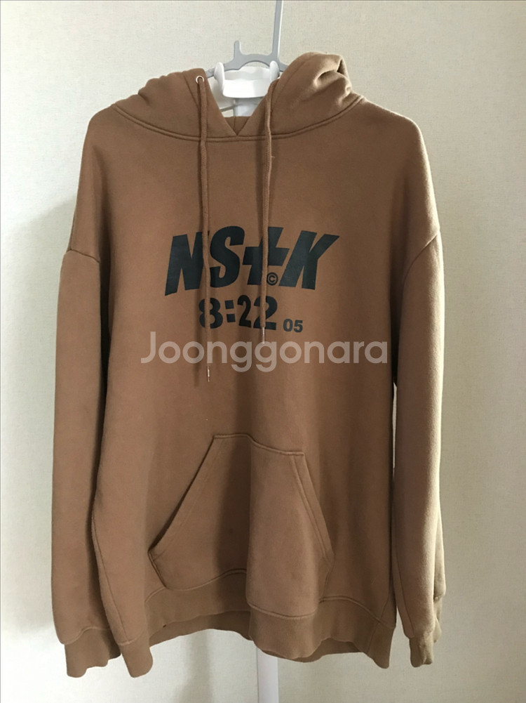 NS+K 브라운 후드티 L--0