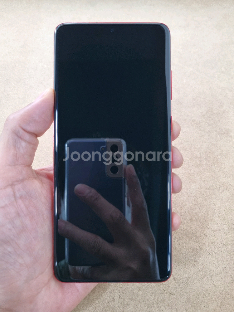 갤럭시S20플러스 레드 256GB KT공기계 중고폰--9