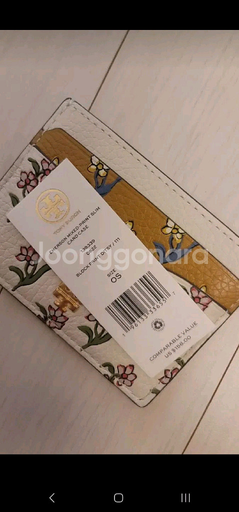 토리버치 에멀슨 믹스드프린트 슬림 카드케이스 카드지갑--3