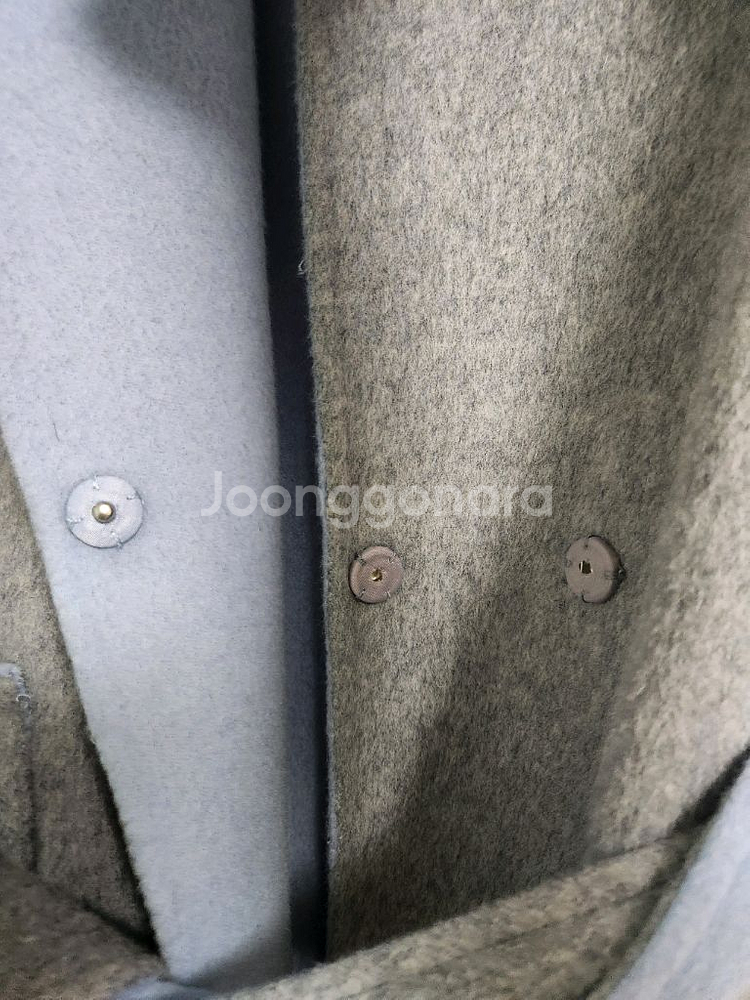 메리노울 100 핸드메이드 양면코트--2