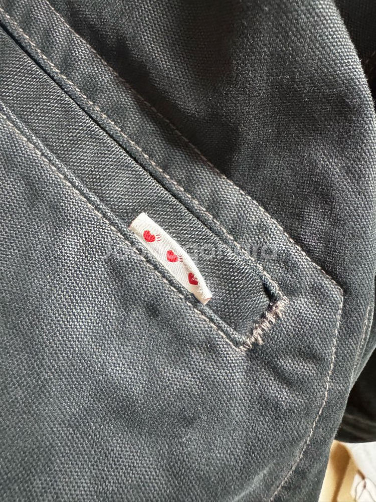 휴먼 메이드 집업 자수 블루종 블랙--1