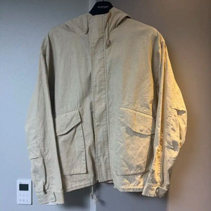 [L] 스투시 왁스드 리넨 숏 파카 내츄럴