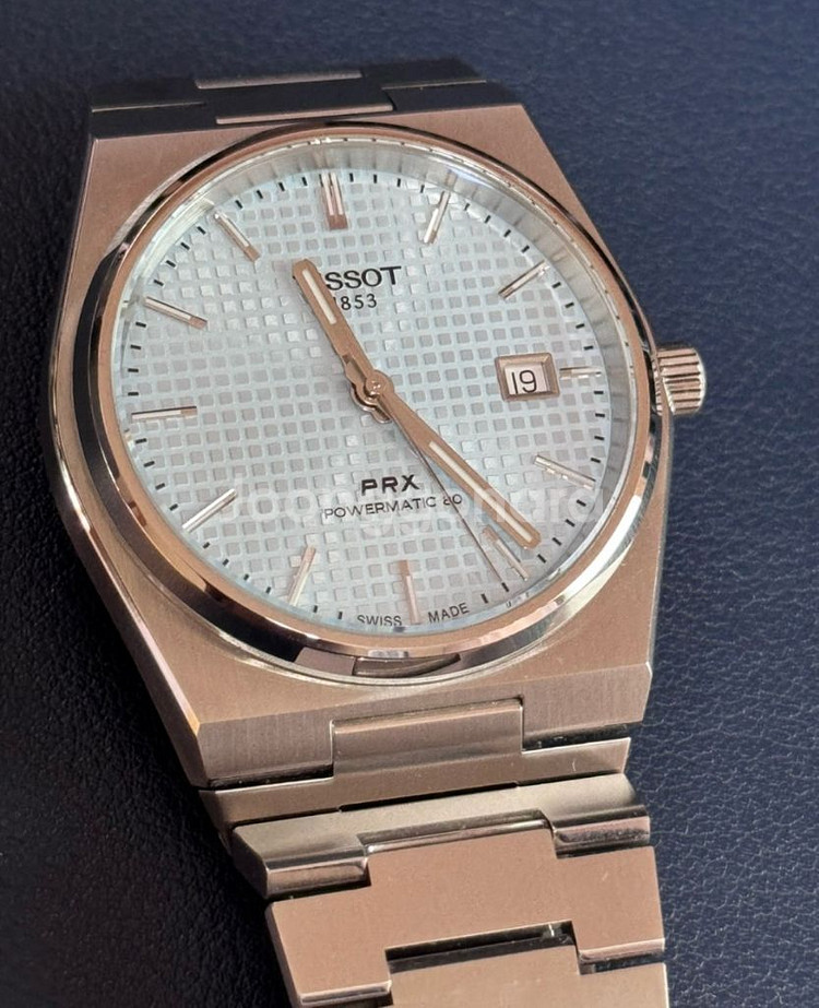 티쏘 prx 40mm 아이스블루 오토매틱--0