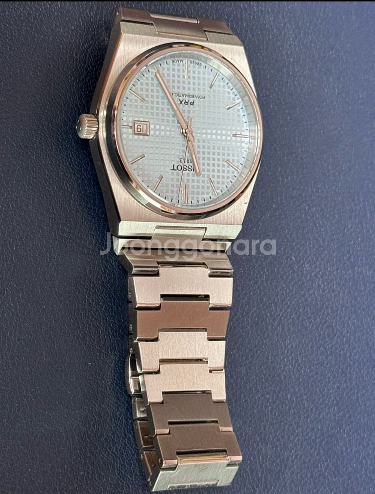 티쏘 prx 40mm 아이스블루 오토매틱--2