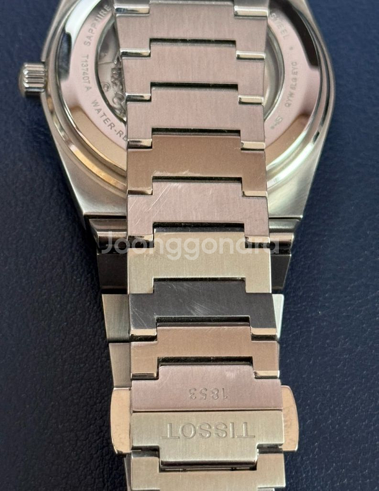 티쏘 prx 40mm 아이스블루 오토매틱--4