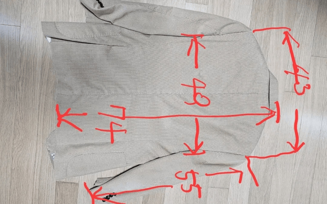 구찌 GUCCI 코듀로이 카멜색 자켓 46R(95사이즈--6