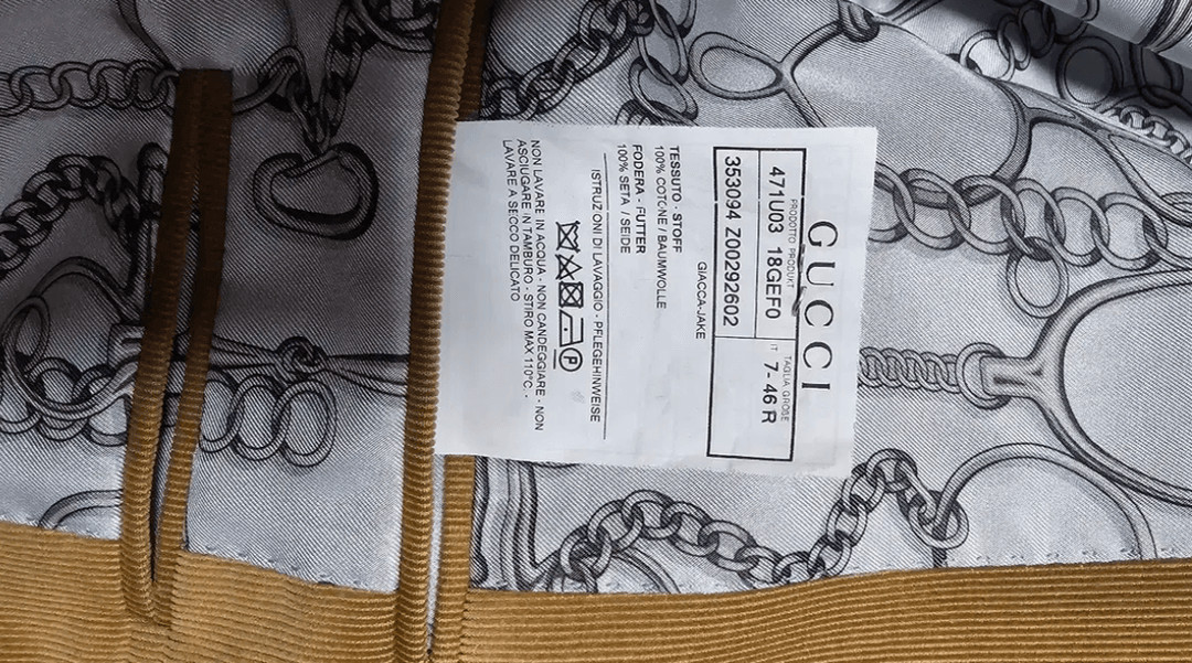 구찌 GUCCI 코듀로이 카멜색 자켓 46R(95사이즈--8