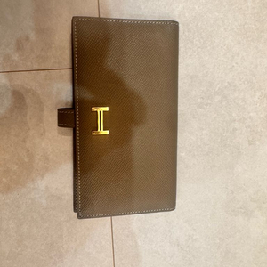 에르메스 베안 장지갑 금장로고