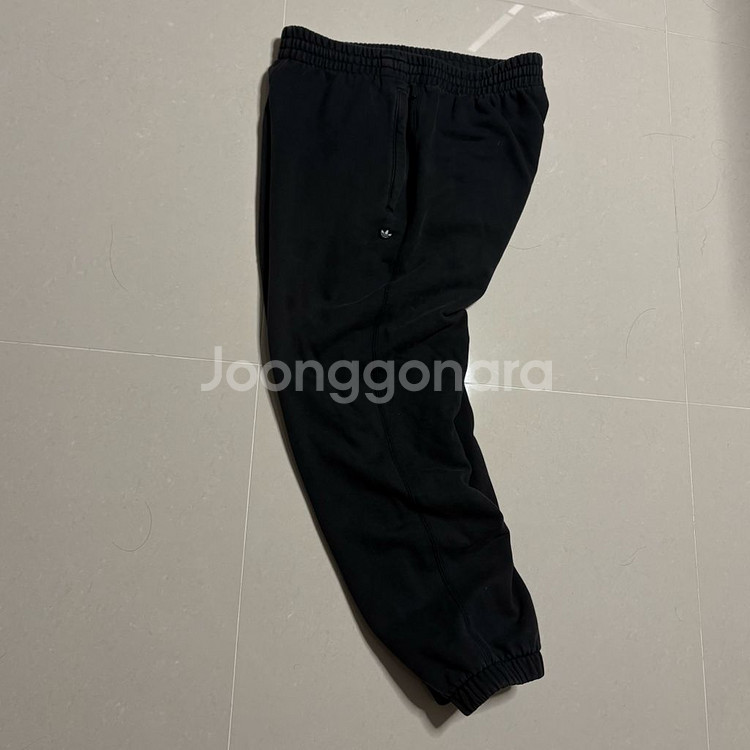 정품 아디다스 미니 트레포일 로고 와이드 조거팬츠 바지--4