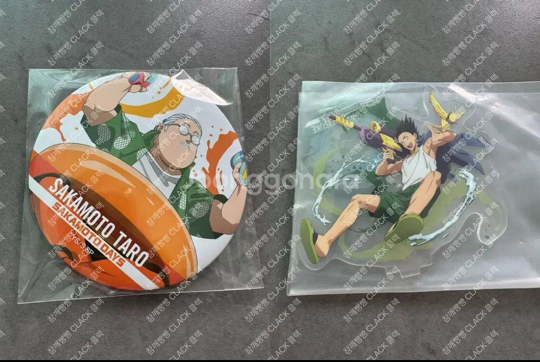 일괄)사카모토데이즈 세가 쿠지 빅캔뱃지 아크릴 타로 헤--0