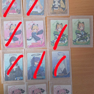 블루아카이브 gs25 2차콜라보 띠부씰, 포토카드 교환