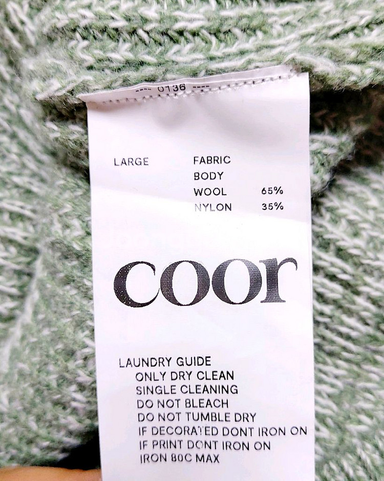 쿠어coor 니트L100-120 빅사이즈 니트 라운드넥--2