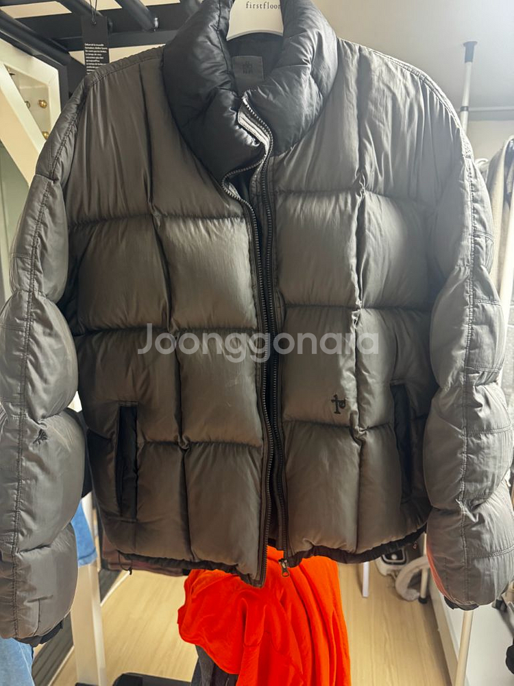 폴리테루 패치드 집다운 세이지그린--0