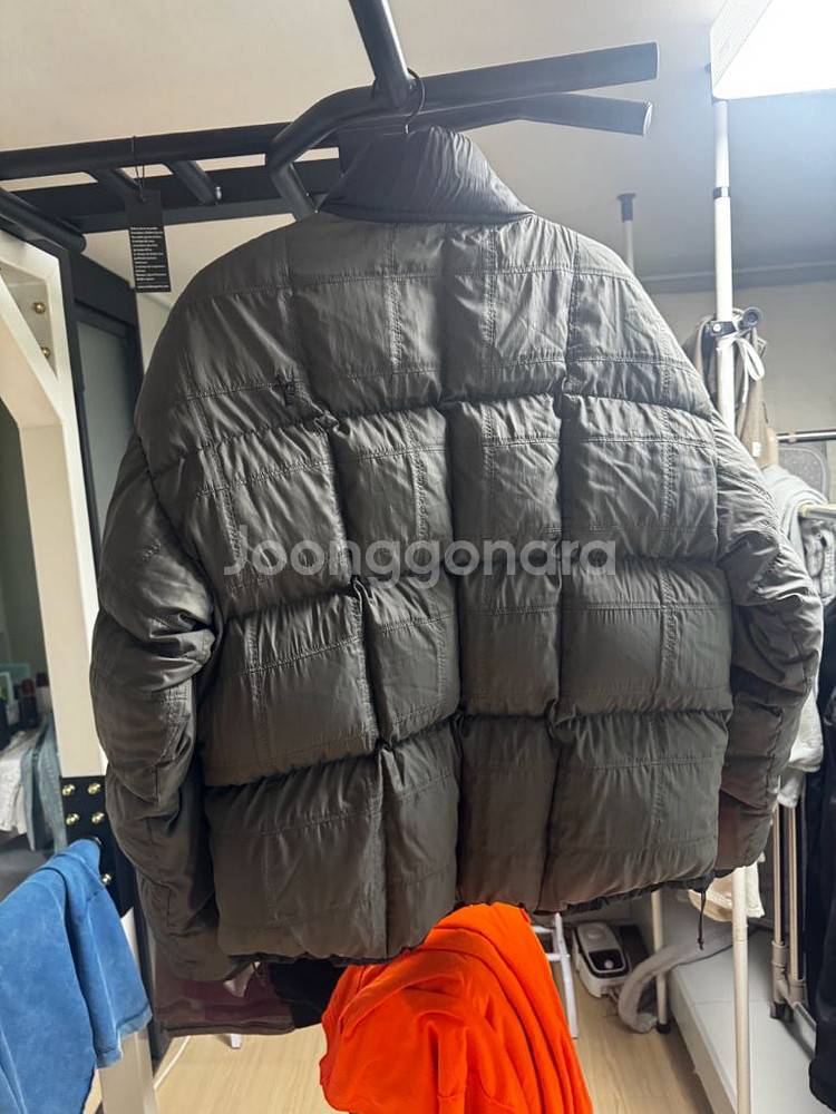 폴리테루 패치드 집다운 세이지그린--1