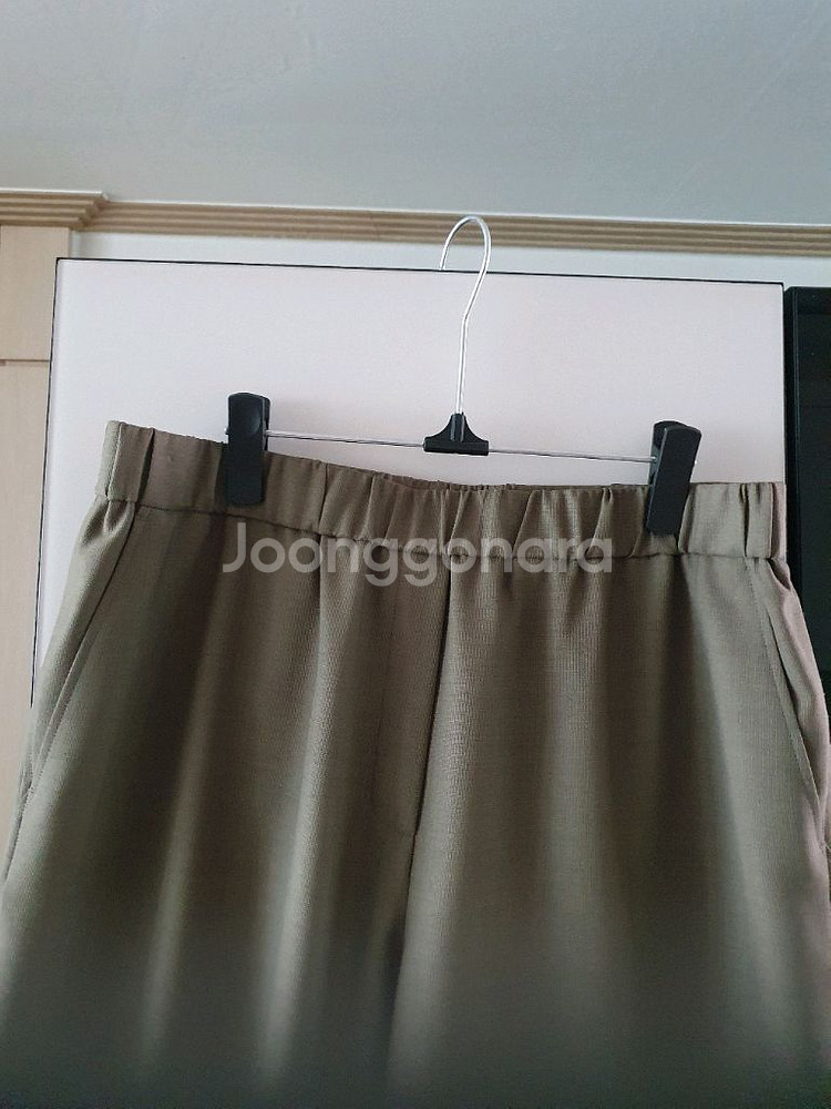르베이지 폴리팬츠--1