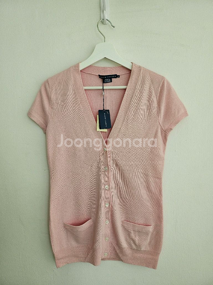폴로 랄프로렌 여성 캐시미어 가디건 핑크(M) 새상품--0