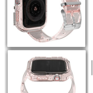 애플워치 스트랩(38-40-41mm)투명핑크색