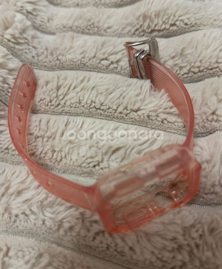 애플워치 스트랩(38-40-41mm)투명핑크색--2
