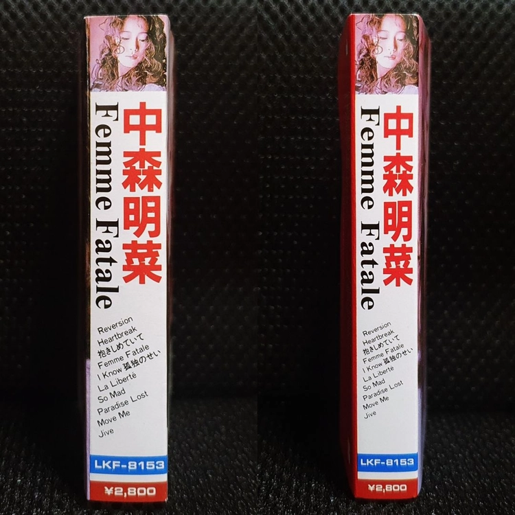 나카모리 아키나 Femme Fatale 카세트 테이프 이미지