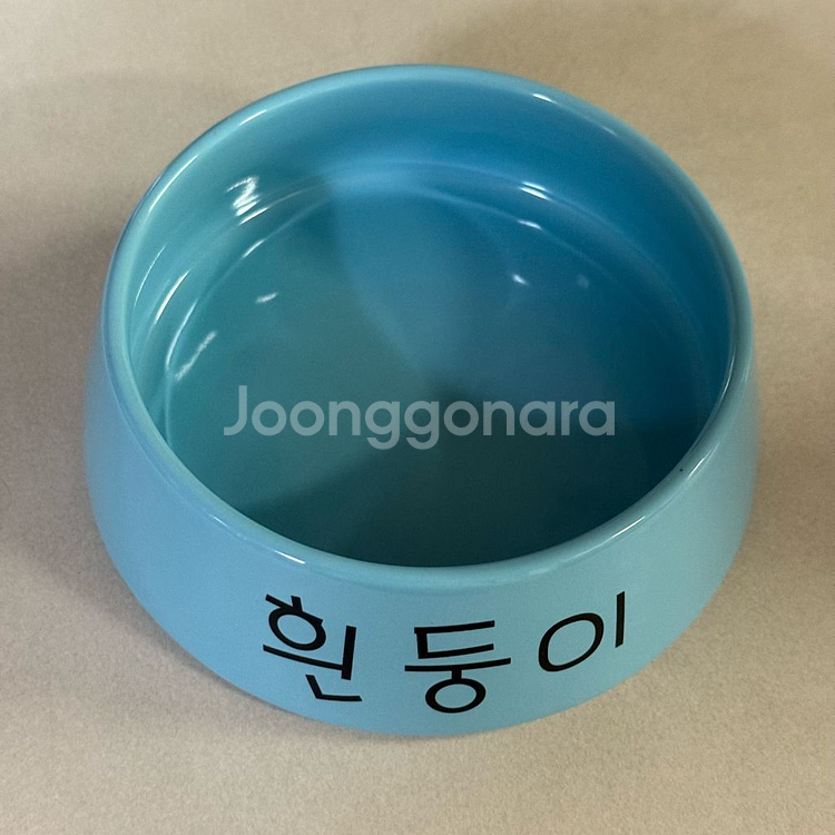 [미사용/새상품] 더키월드 짱구 흰둥이 밥그릇--0