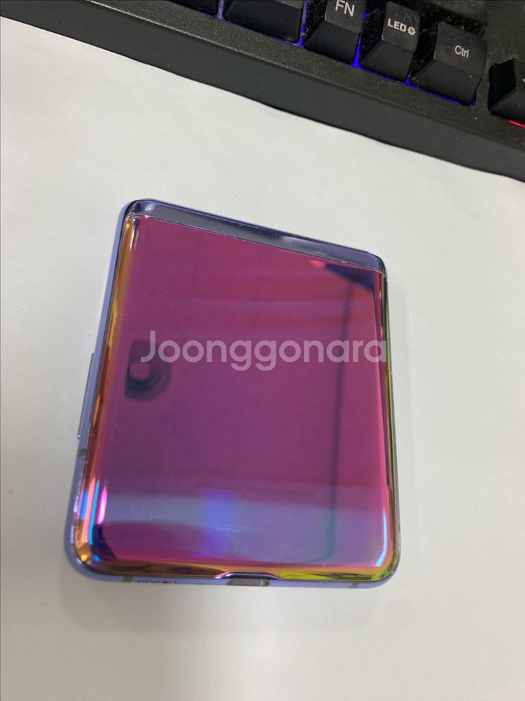 SK 갤럭시Z플립1 퍼플 A급 256GB 무잔상--2