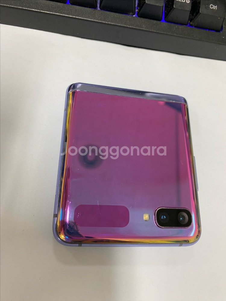 SK 갤럭시Z플립1 퍼플 A급 256GB 무잔상--1